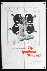 3g452 LAUGHING WOMAN one-sheet movie poster '69 Femina ridens, Lorenza Guerrieri, bizarre image!