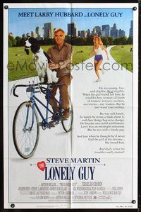 3g469 LONELY GUY 1sheet '84 young Steve Martin was eligible... Real eligible, great bicycling image!