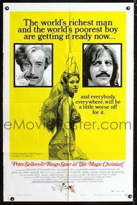 3g479 MAGIC CHRISTIAN style B one-sheet poster '70 Peter Sellers, Ringo Starr & sexy Raquel Welch!
