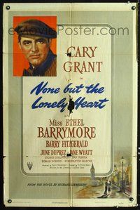 3g578 NONE BUT THE LONELY HEART one-sheet poster '44 Cary Grant, Ethel Barrymore, Barry Fitzgerald