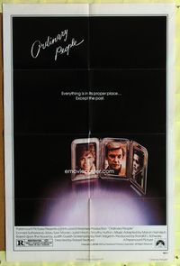 3g602 ORDINARY PEOPLE one-sheet '80 Donald Sutherland, Mary Tyler Moore, directed by Robert Redford!