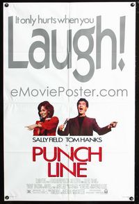 3g662 PUNCHLINE one-sheet movie poster '80 Sally Field, Tom Hanks, John Goodman, stand-up comedy!