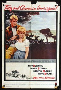 3g821 SUSAN SLADE one-sheet movie poster '61 Troy Donahue & Connie Stevens are in love again!
