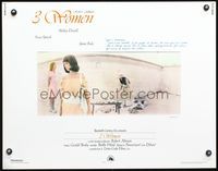 3h301 3 WOMEN half-sheet movie poster '77 Robert Altman, Shelley Duvall, Sissy Spacek, Janice Rule