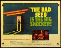 3h328 BAD SEED half-sheet poster '56 the big shocker about a really bad terrifying little girl!