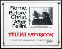 3h426 FELLINI SATYRICON half-sheet '70 Federico's Italian cult classic, completely different image!