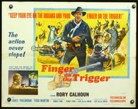 3h427 FINGER ON THE TRIGGER 1/2sh '65 Rory Calhoun, James Philbrook, keep your eye on the Indians!