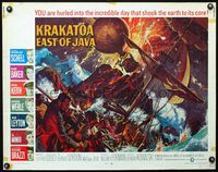 3h496 KRAKATOA EAST OF JAVA half-sheet '69 the incredible day that shook the earth to its core!