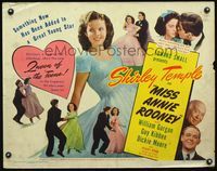 3h534 MISS ANNIE ROONEY half-sheet '42 many images of Shirley Temple, the new Queen of the Teens!