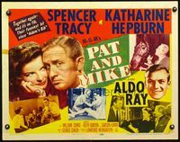 3h569 PAT & MIKE style B 1/2sh '52 not much meat on Katharine Hepburn but what there is, is choice!