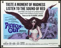 3h585 PSYCH-OUT half-sheet poster '68 AIP, psychedelic drugs, sexy pleasure lover Susan Strasberg!