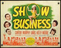 3h609 SHOW BUSINESS style A half-sheet movie poster '44 Eddie Cantor, super sexy Constance Moore!