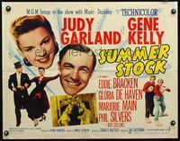 3h627 SUMMER STOCK style B half-sheet poster '50 great multiple images of Judy Garland & Gene Kelly!