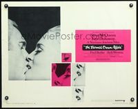 3h643 THOMAS CROWN AFFAIR half-sheet poster '68 best Steve McQueen & Faye Dunaway kiss close up!