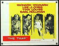 3h648 TRAP style B half-sheet '59 art of Richard Widmark, Lee J. Cobb, Tina Louise, Earl Holliman