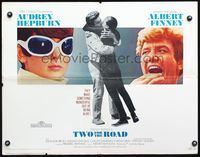 3h651 TWO FOR THE ROAD 1/2sh '67 Audrey Hepburn & Albert Finney embrace, directed by Stanley Donen!