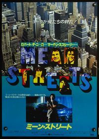 3h183 MEAN STREETS Japanese '73 Robert De Niro, Martin Scorsese, cool overhead photo of New York!