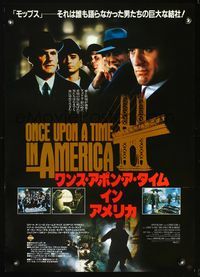3h212 ONCE UPON A TIME IN AMERICA Japanese '84 Sergio Leone, great portrait of cast with hats!