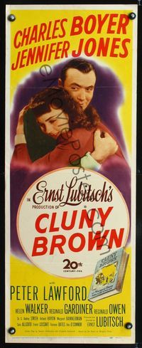 3j393 CLUNY BROWN insert movie poster '46 Charles Boyer, Jennifer Jones, directed by Ernst Lubitsch!