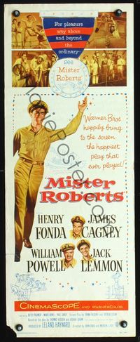 3j619 MISTER ROBERTS insert movie poster '55 Henry Fonda, James Cagney, William Powell, Jack Lemmon