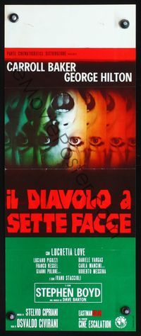 3j072 DEVIL HAS SEVEN FACES Italian locandina '71 Il diavolo a sette facce, wild image of Baker