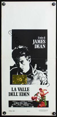 3j086 EAST OF EDEN Italian locandina R80s first James Dean, John Steinbeck, directed by Elia Kazan!