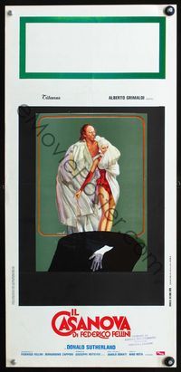3j098 FELLINI'S CASANOVA Italian locandina '76 Il Casanova di Federico Fellini, art by Ciriello!