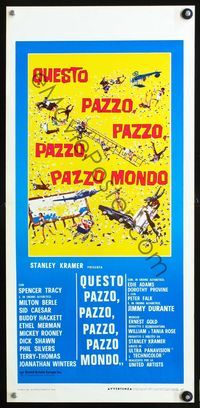 3j152 IT'S A MAD, MAD, MAD, MAD WORLD Italian locandina movie poster R70s wild artwork!