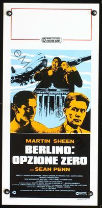 3j156 JUDGMENT IN BERLIN Italian locandina '88 Leo Penn, cool images of Martin Sheen & Sean Penn!