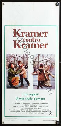 3j161 KRAMER VS. KRAMER Italian locandina poster '80 Dustin Hoffman & Meryl Streep battle for child!