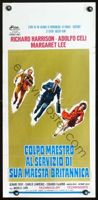 3j185 MASTER STROKE Italian locandina poster '67 Colpo maestro al servizio di Sua Maesta britannica
