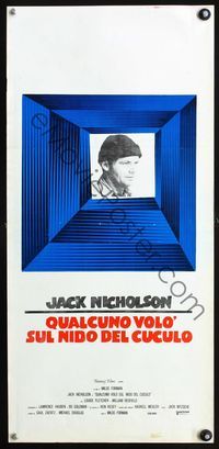 3j205 ONE FLEW OVER THE CUCKOO'S NEST Italian locandina R70s Jack Nicholson, Forman classic!