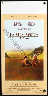 3j208 OUT OF AFRICA Italian locandina '86 Robert Redford & Meryl Streep, directed by Sydney Pollack