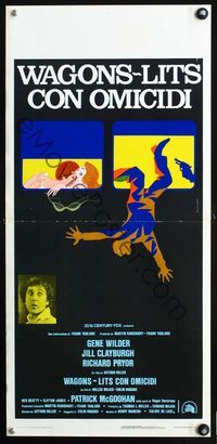 3j252 SILVER STREAK Italian locandina movie poster '76 wacky train art by Papuzza!