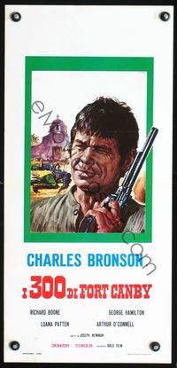 3j272 THUNDER OF DRUMS Italian locandina poster R71 art of Charles Bronson as the last one standing!