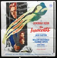 3k047 INNOCENTS six-sheet poster '62 Deborah Kerr in Henry James' English classic horror story!