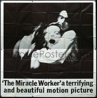 3k066 MIRACLE WORKER 6sh '62 Anne Bancroft as Annie Sullivan & Patty Duke as Helen Keller!
