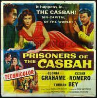 3k077 PRISONERS OF THE CASBAH style A 6sh '53 dazzling, desirable, and deadly sexy Gloria Grahame!