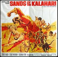 3k085 SANDS OF THE KALAHARI int'l 6sheet '65 the strangest adventure the eyes of man have ever seen!