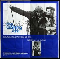 3k102 WALKING STICK six-sheet poster '70 David Hemmings, Samantha Eggar, some men will ask anything!