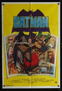 3k704 BATMAN Argentinean R70s DC Comics, great art of Adam West & Burt Ward with all villains!