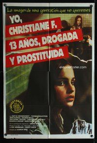 3k735 CHRISTIANE F. Argentinean '81 classic German drug movie about 13 year-old drug addict/hooker!