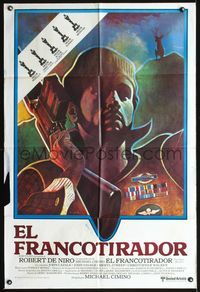 3k750 DEER HUNTER Argentinean '79 Robert De Niro, Cimino, completely different art by Tom Jung!