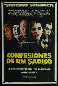 3k759 FADE TO BLACK Argentinean '80 Dennis Christopher lives AND kills for the movies, monsters!