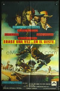3k800 ONCE UPON A TIME IN THE WEST Argentinean '68 Sergio Leone, Claudia Cardinale, Henry Fonda