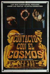 3k803 OUTER SPACE CONNECTION Argentinean poster '75 proof that we are not alone in the universe!