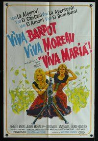 3k881 VIVA MARIA Argentinean '66 Louis Malle, sexiest French babes Brigitte Bardot & Jeanne Moreau!