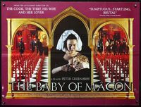 3k125 BABY OF MACON British quad '93 directed by Peter Greenaway, Julia Ormond has a virgin birth!