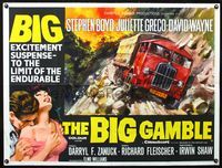 3k130 BIG GAMBLE British quad '61 Stephen Boyd, completely different art of truck on mountain road!