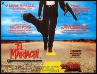 3k161 EL MARIACHI British quad '92 first movie written & directed by Robert Rodriguez, cool image!